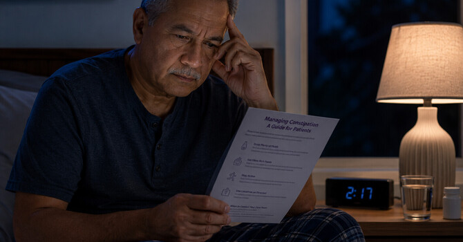 Constipation During Cancer Treatment: "I didn't think it was serious enough to call."
